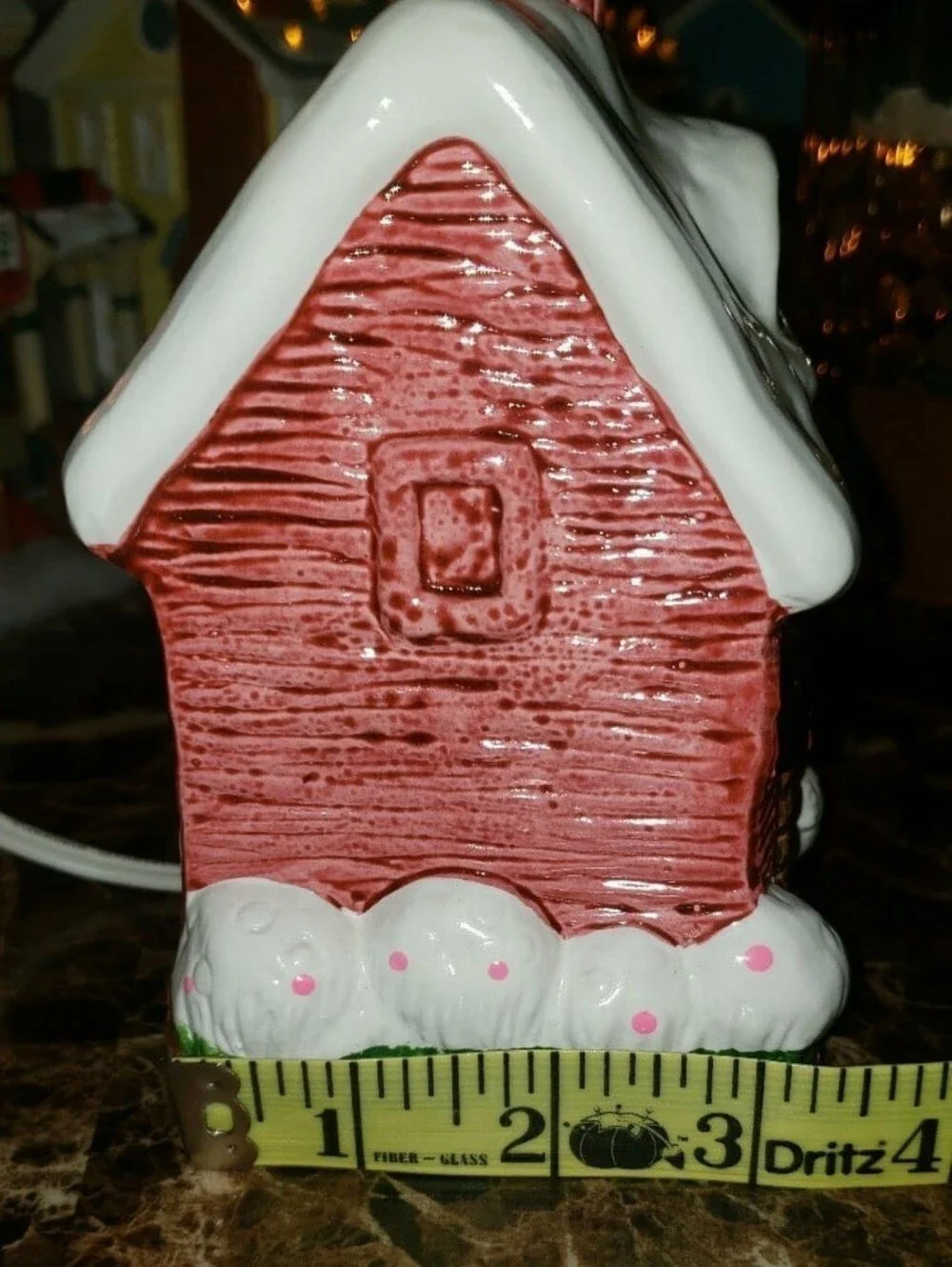 Vintage UCGC Japan Pink Cabin Christmas Village Piece